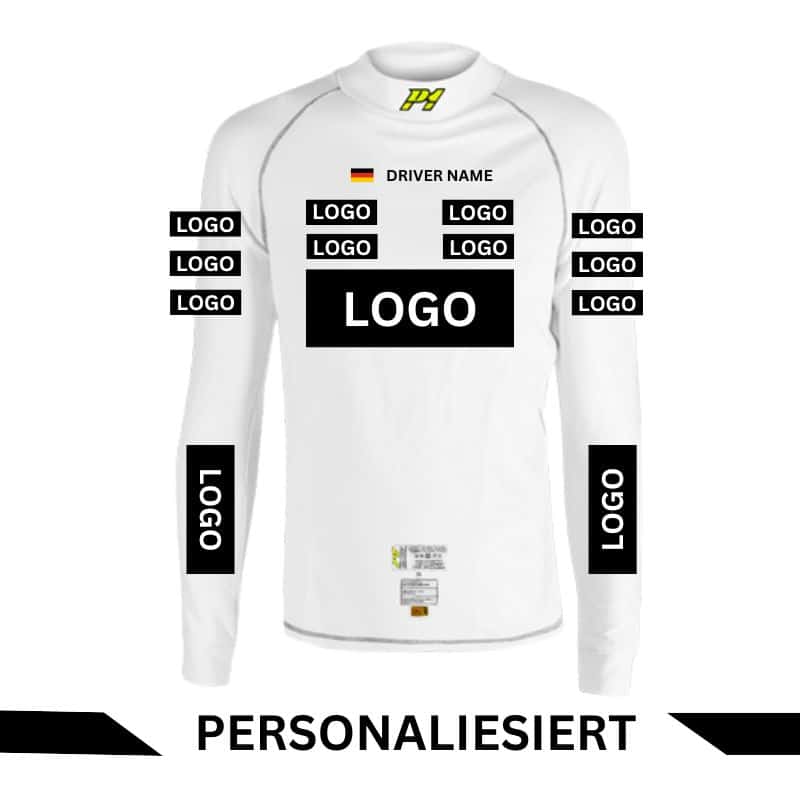 P1 FIA Elite Comfort inkl. Namen und Logos Einseitiger Druck