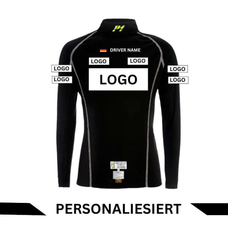 P1 FIA Elite Slimfit inkl. Namen und Logos beidseitig bedruckt