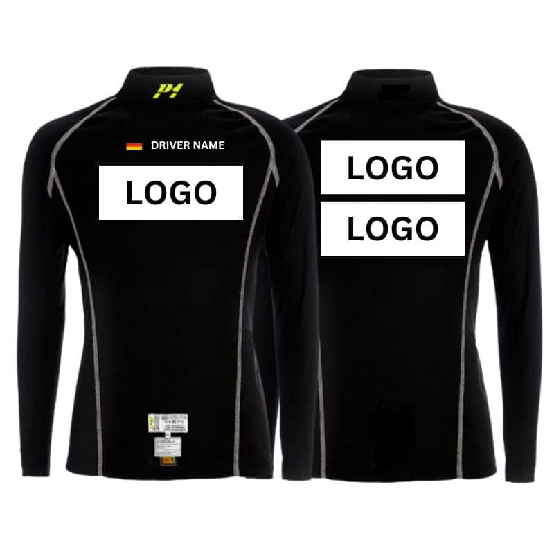 P1 FIA Elite Slimfit inkl. Namen und Logos beidseitig bedruckt