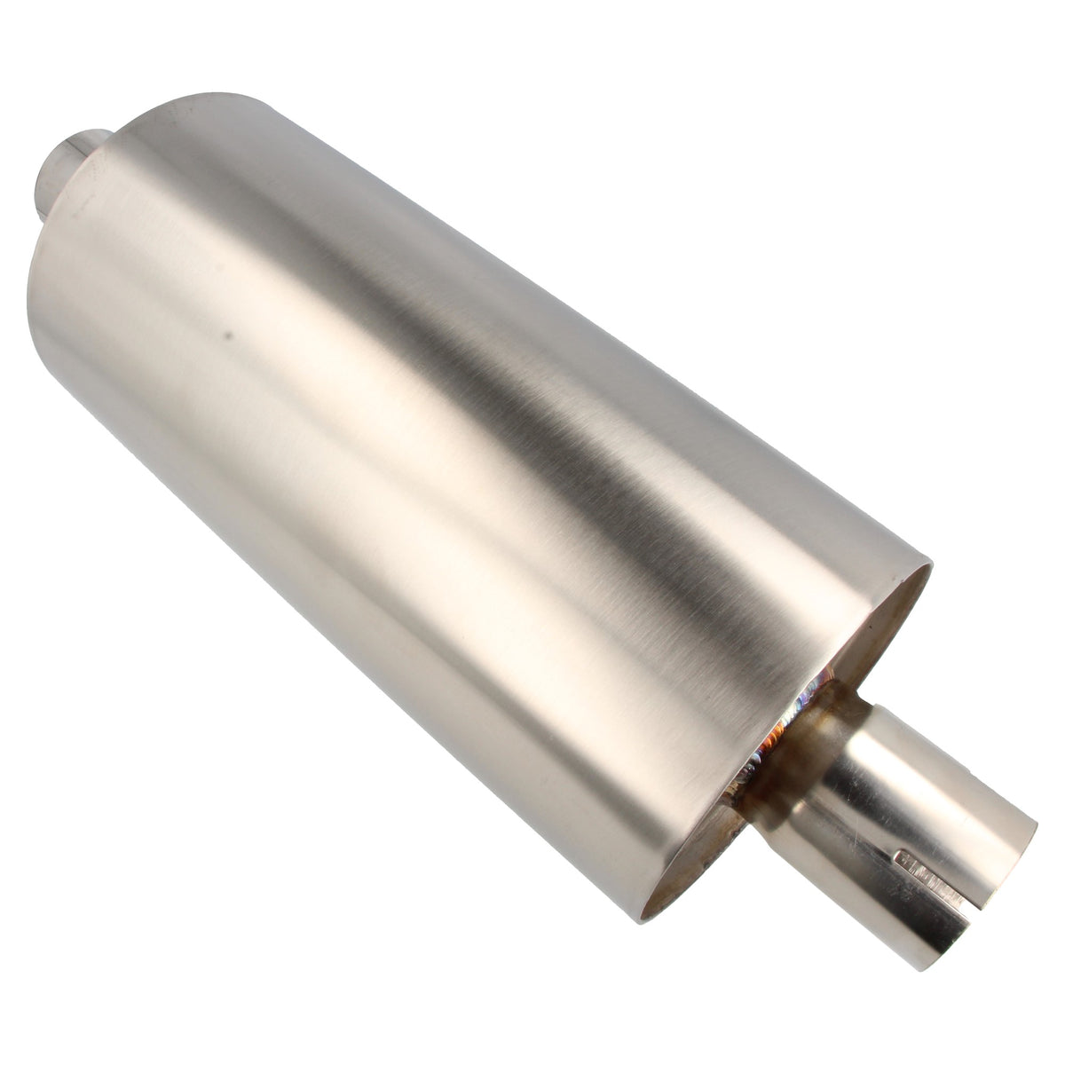 Schalldämpfer Edelstahl rund 76 mm (3,0 Zoll)