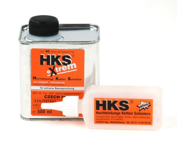 HKS Extrem "das" Kettenschmierung 500ml Dose und Aufträufler 100 ml