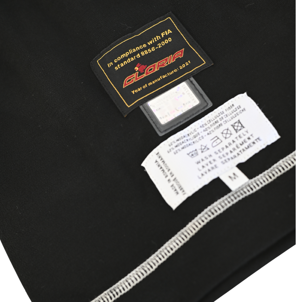 LTEC FIA Longsleeve Top - FIA 8856-2000 Silbernes Hologramm Gr. M